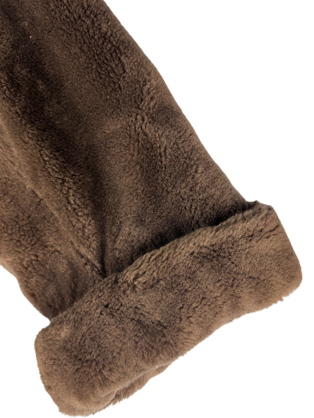 Astraka Brown Faux Fur Coat- M - Think Vintage