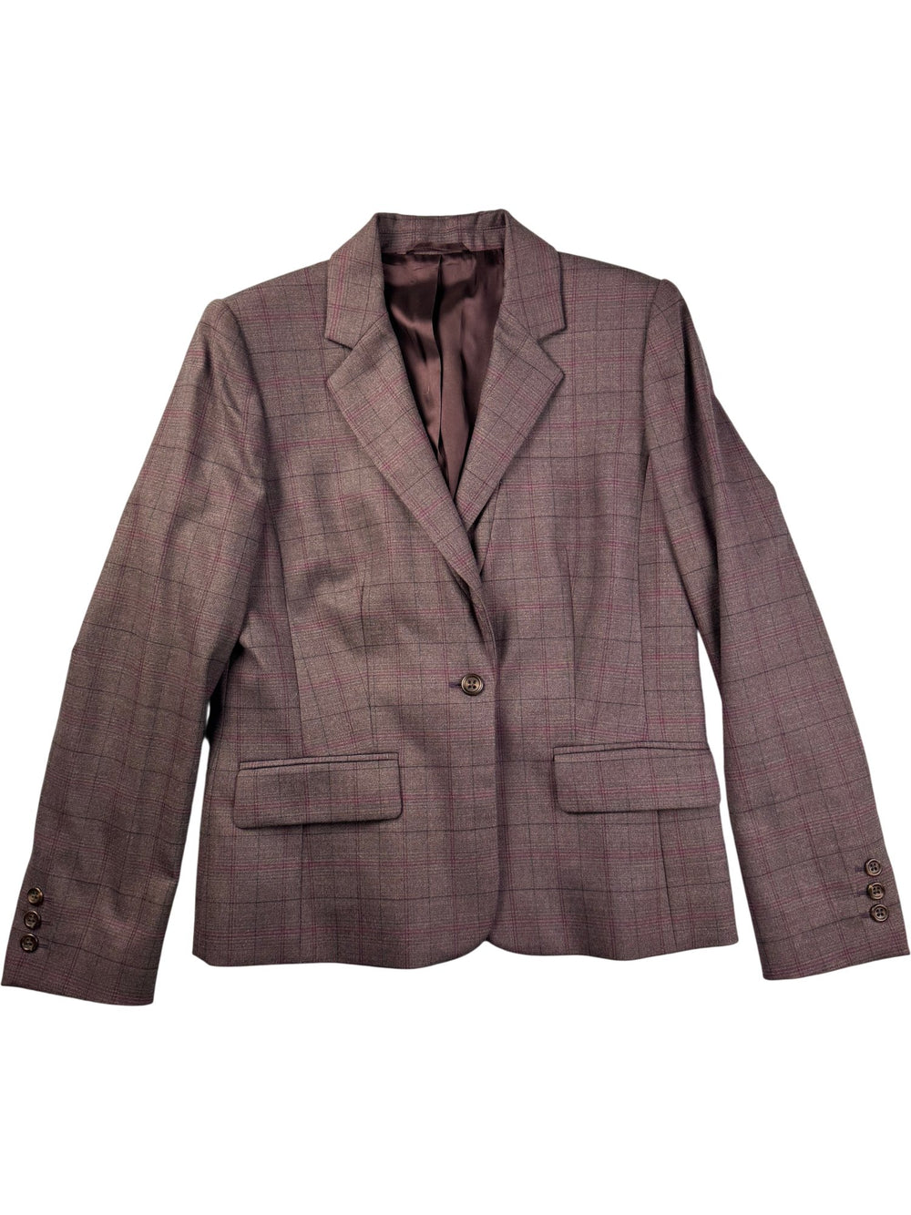 Austin Reed Plaid Skirt Suit - W32 - Think Vintage ltd