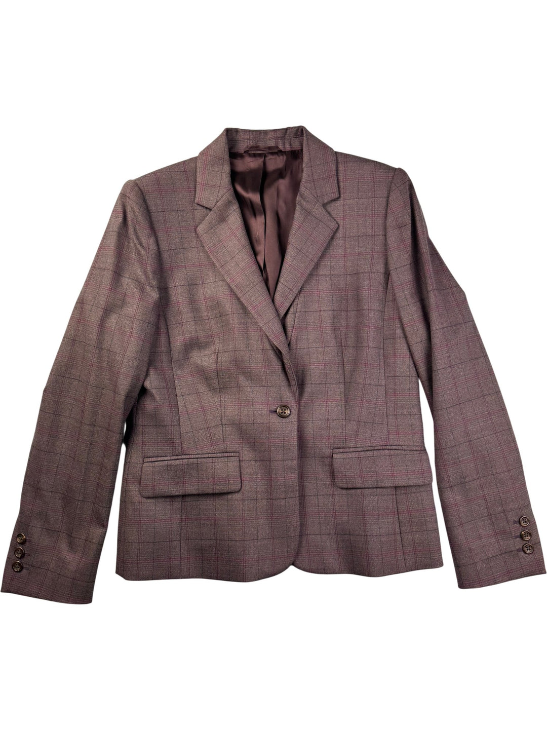 Austin Reed Plaid Skirt Suit - W32 - Think Vintage ltd