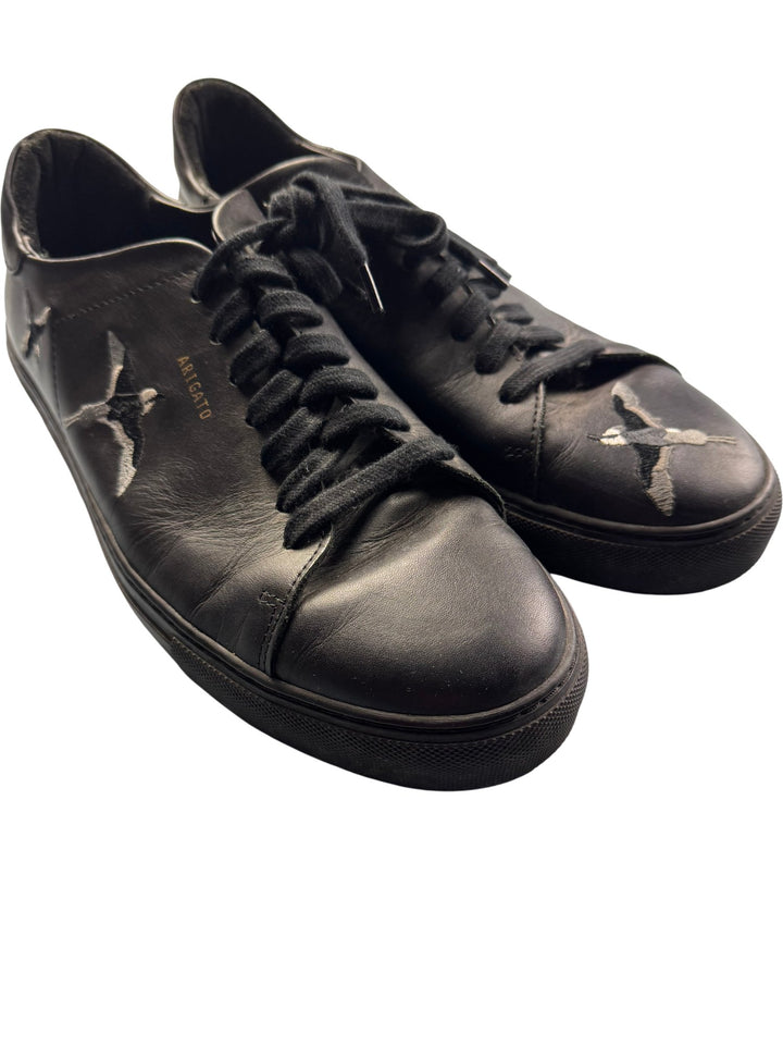 Axel Arigato Black Leather Sneakers - 11 - Think Vintage Online Ltd
