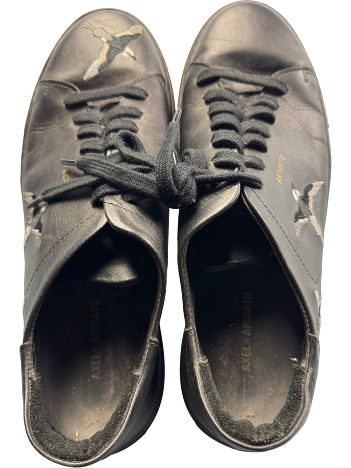 Axel Arigato Black Leather Sneakers - 11 - Think Vintage Online Ltd