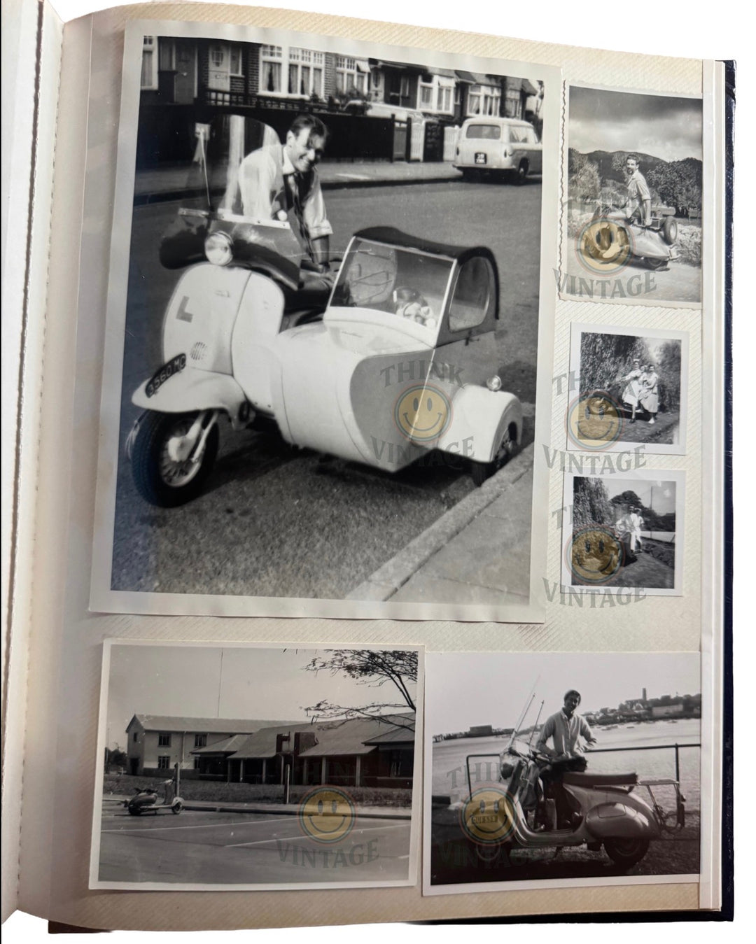 Collection of Vintage Scootering Photos & Cards