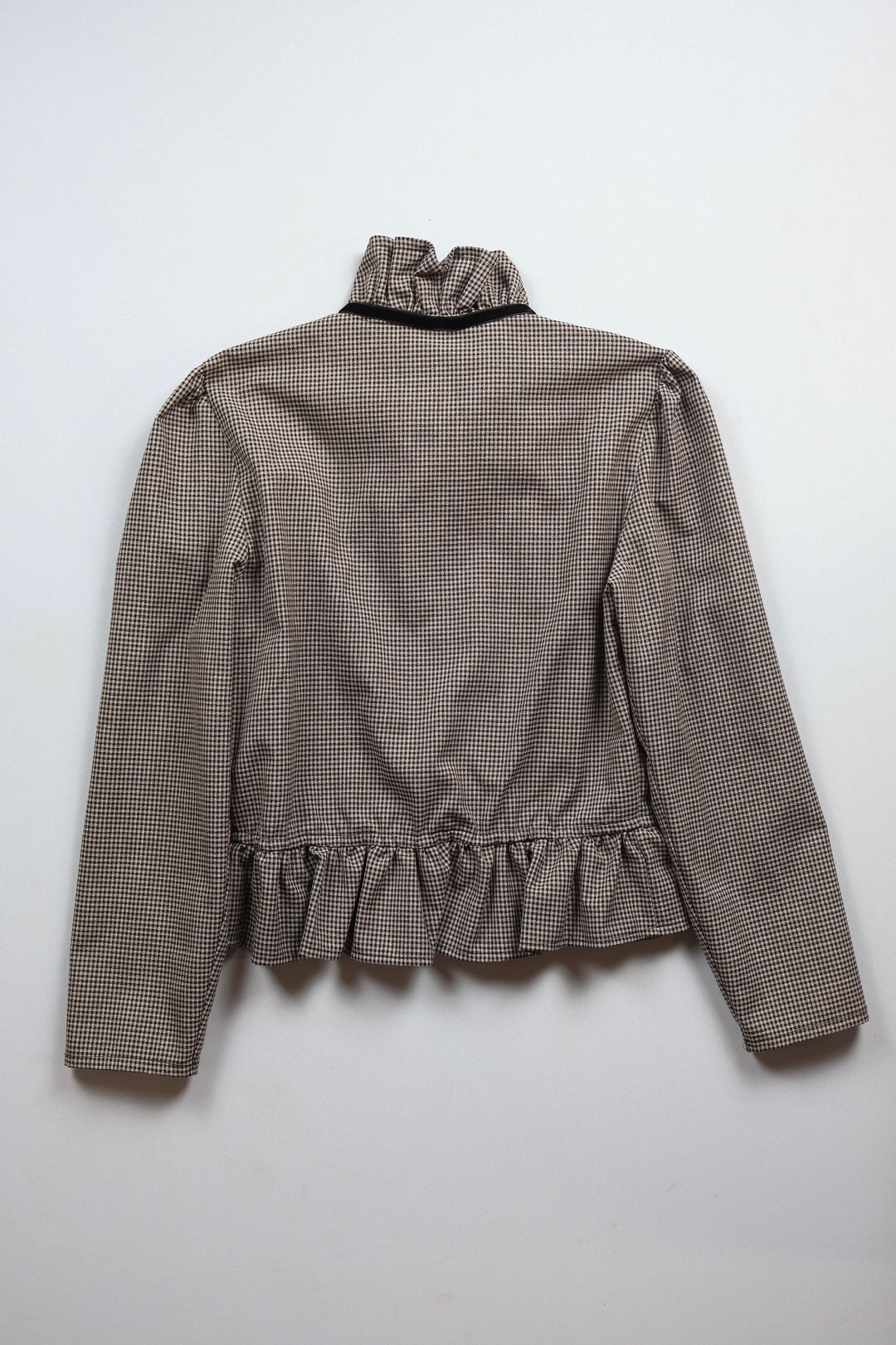 Fitted Check Blouse