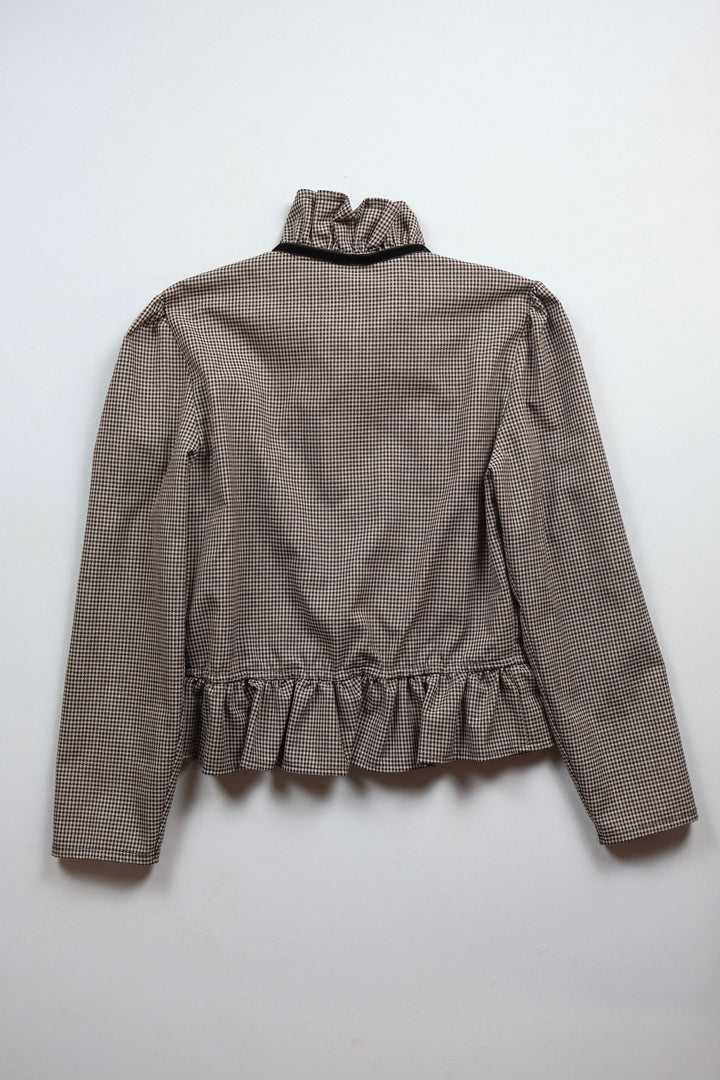 Fitted Check Blouse