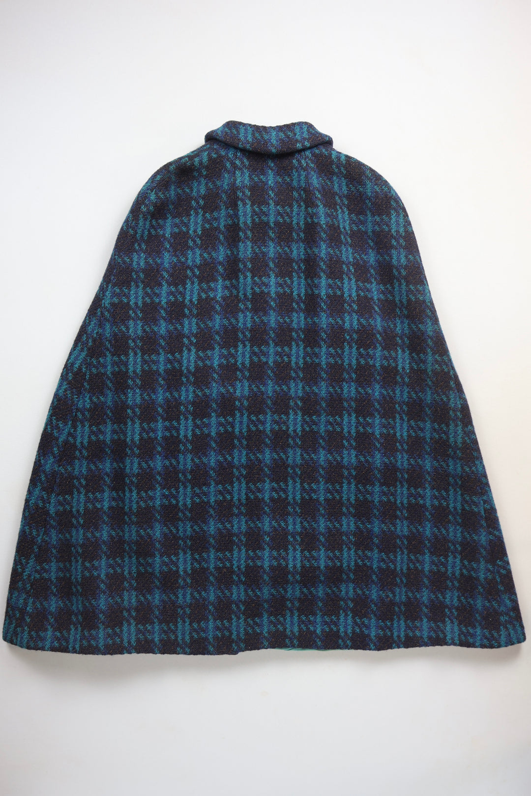 Homemade Wool Chequered Cape