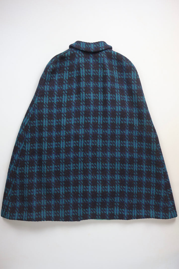 Homemade Wool Chequered Cape
