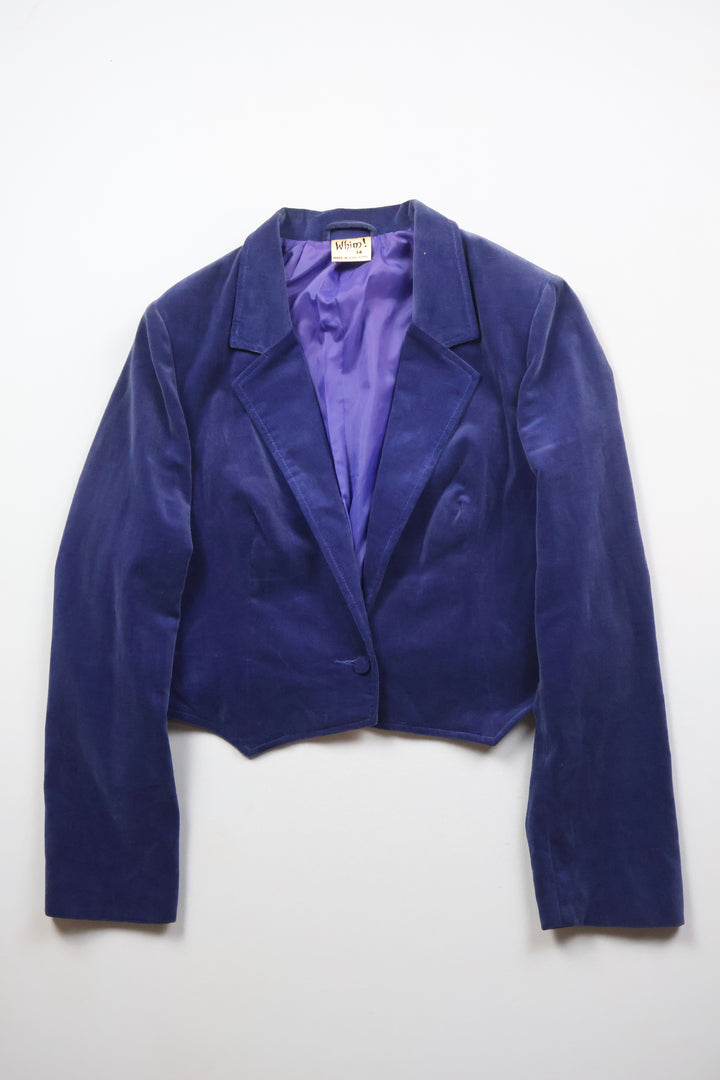 Vintage Velvet Skirt Suit