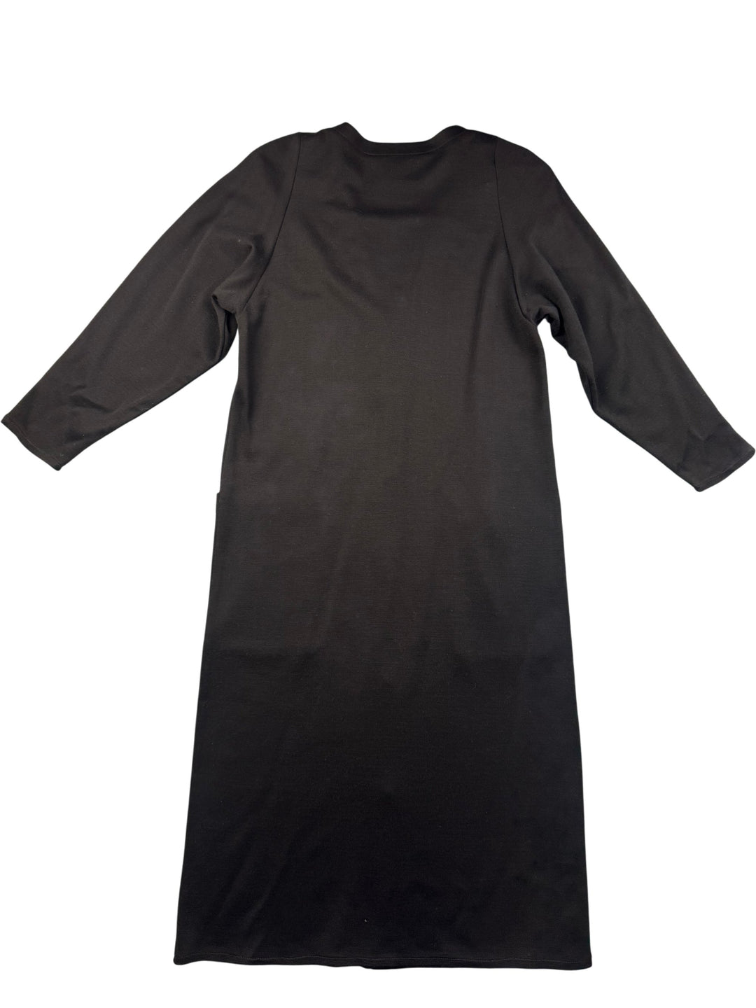 BHS Black Button Up Dress - L - Think Vintage Online Ltd