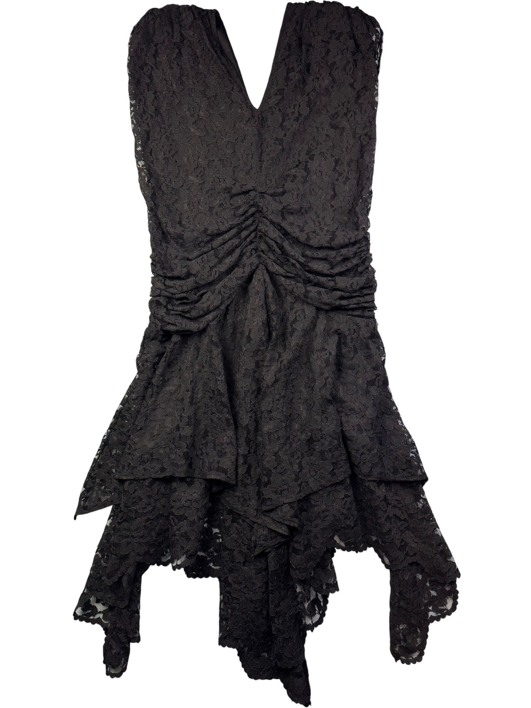 BHS Black Lace Dress - M - Think Vintage Online Ltd