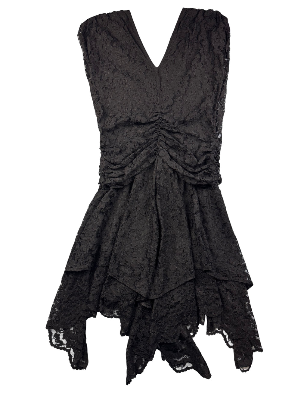BHS Black Lace Dress - M - Think Vintage Online Ltd