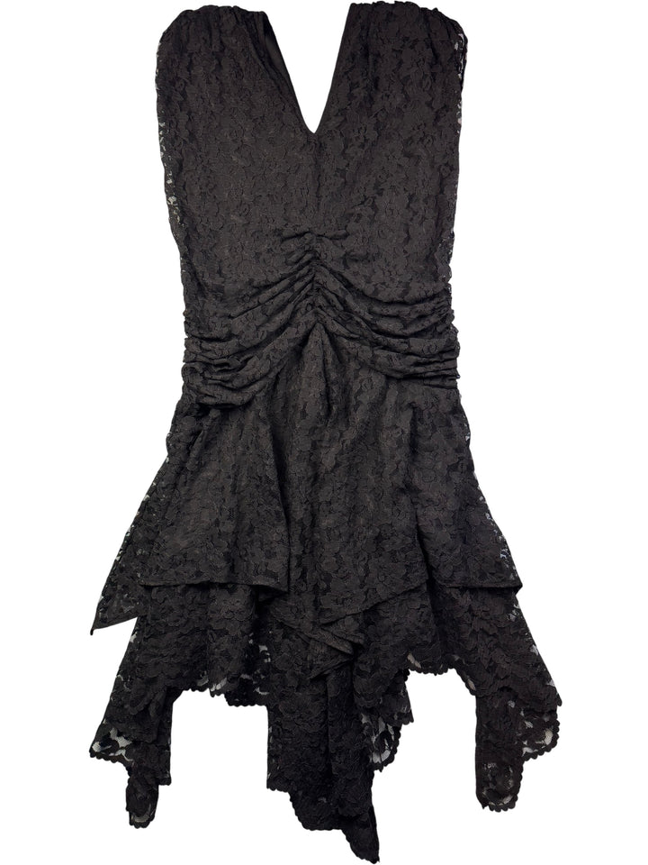 BHS Black Lace Dress - M - Think Vintage ltd