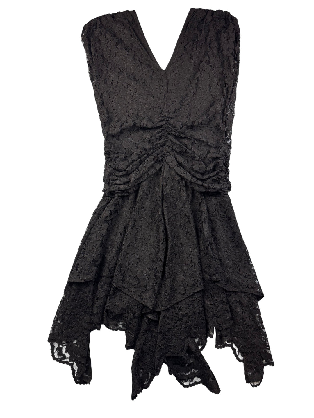 BHS Black Lace Dress - M - Think Vintage ltd