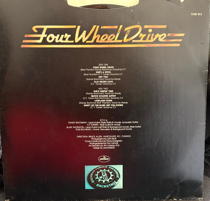 Bachman Turner Overdrive Four Wheel Drive Vinyl Record - Fair - Think Vintage ltd