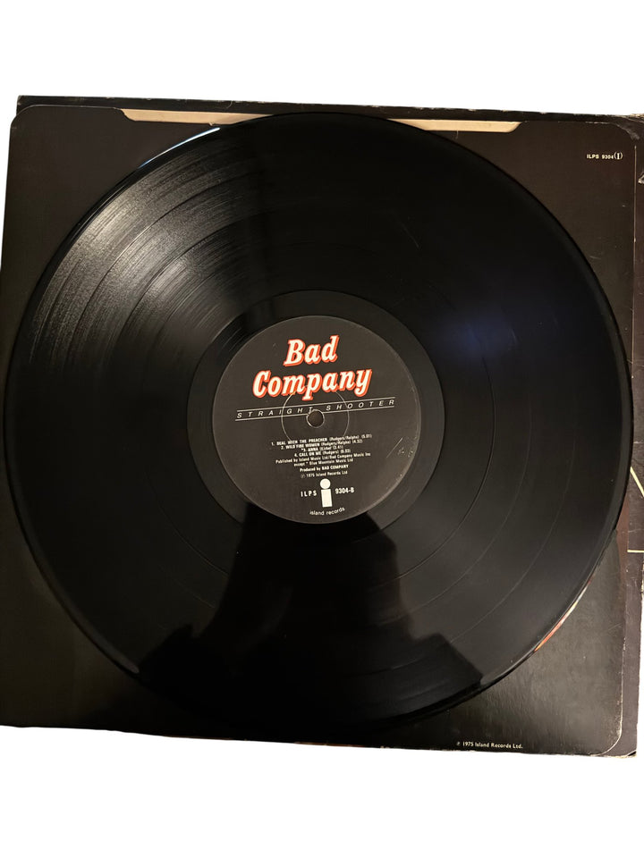 Bad Company Straight Shooter Vinyl Record - Good - Think Vintage ltd