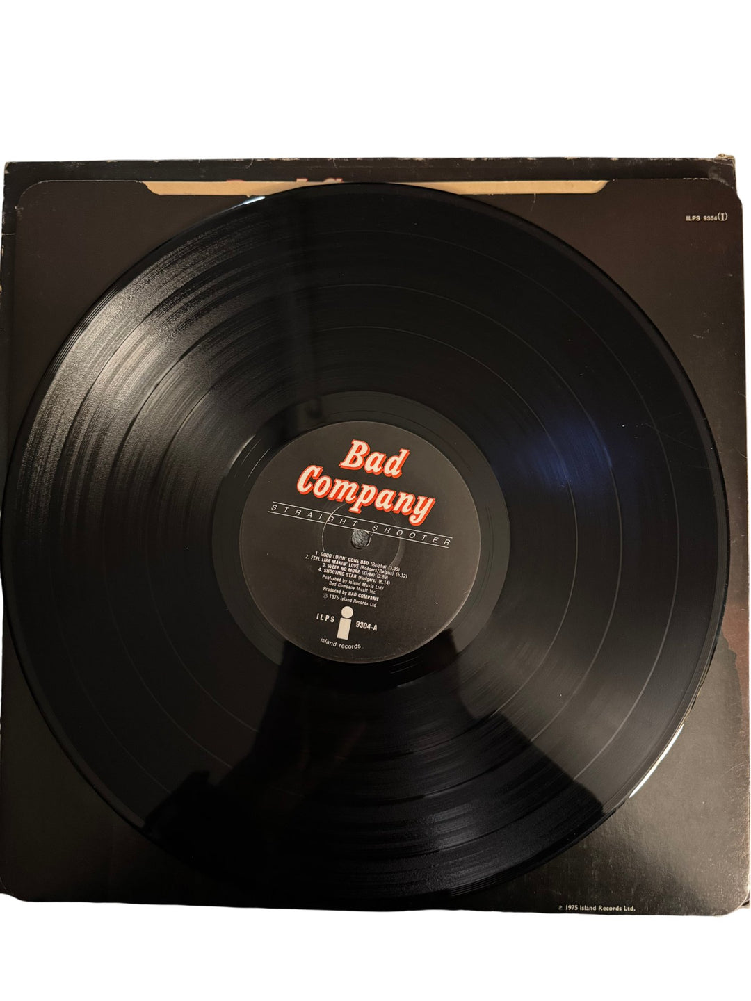 Bad Company Straight Shooter Vinyl Record - Good - Think Vintage ltd