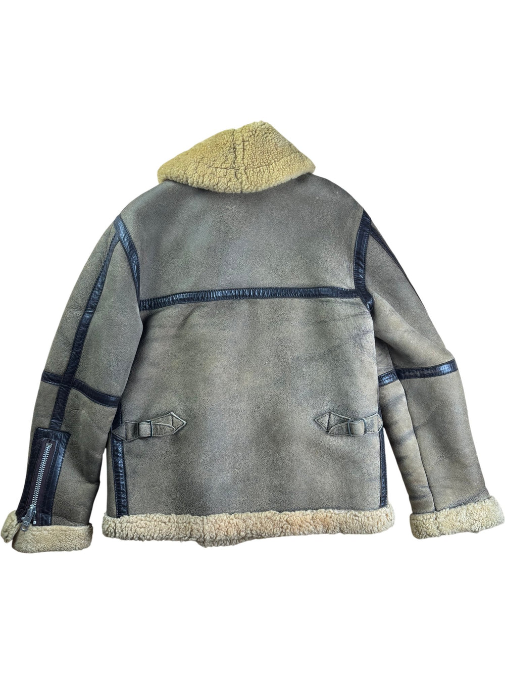 Baily's Shearling Leather Jacket - M - Think Vintage ltd