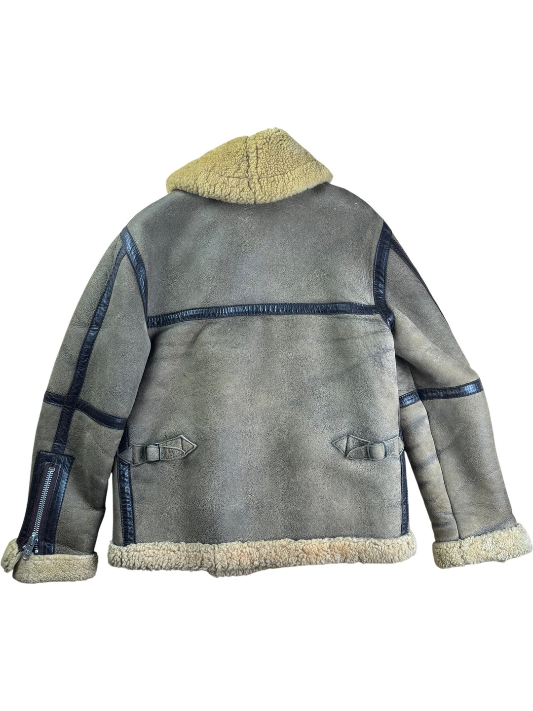 Baily's Shearling Leather Jacket - M - Think Vintage ltd