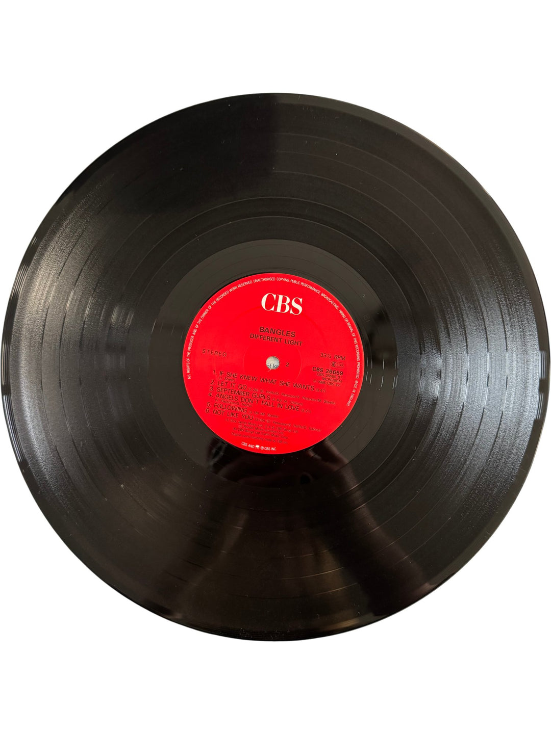 Bangles Different Light Vinyl Record - Good - Think Vintage ltd