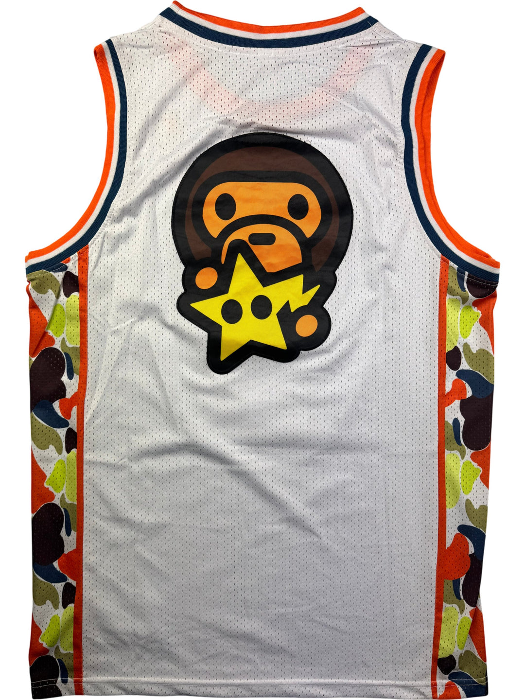 Bape Mesh Basketball Jersey - L - Think Vintage ltd