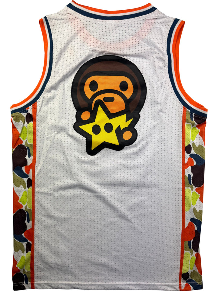 Bape Mesh Basketball Jersey - L - Think Vintage ltd