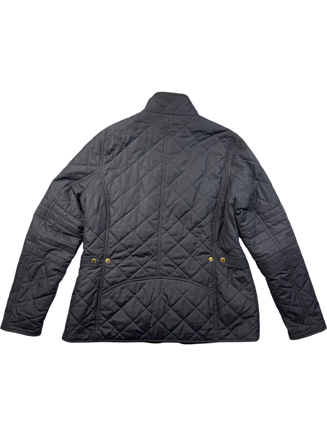 Barbour International Black Quilted Jacket - L - Think Vintage Online Ltd