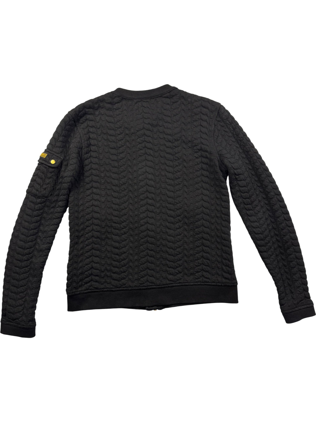 Barbour International Black Quilted Jacket - M - Think Vintage ltd