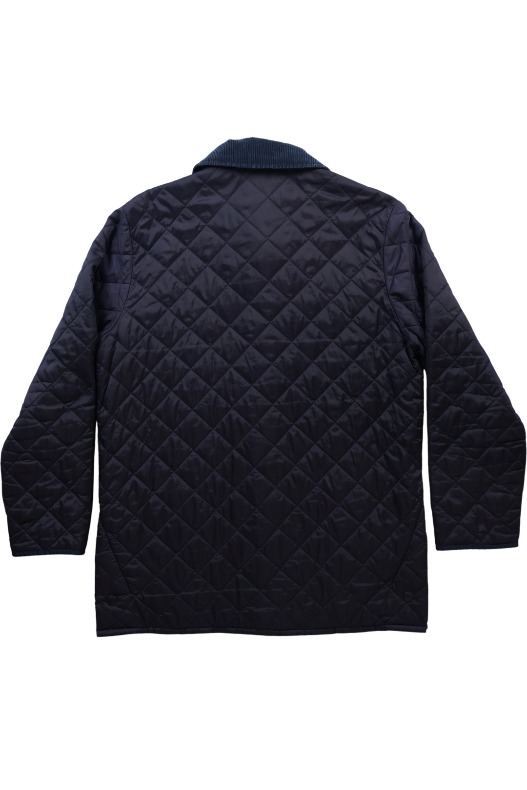 Barbour Quilted Jacket with Corduroy Collar - XL - Think Vintage