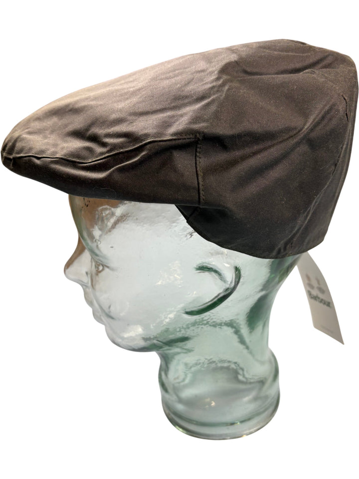 Barbour Waxed Cotton Flat Cap - Think Vintage