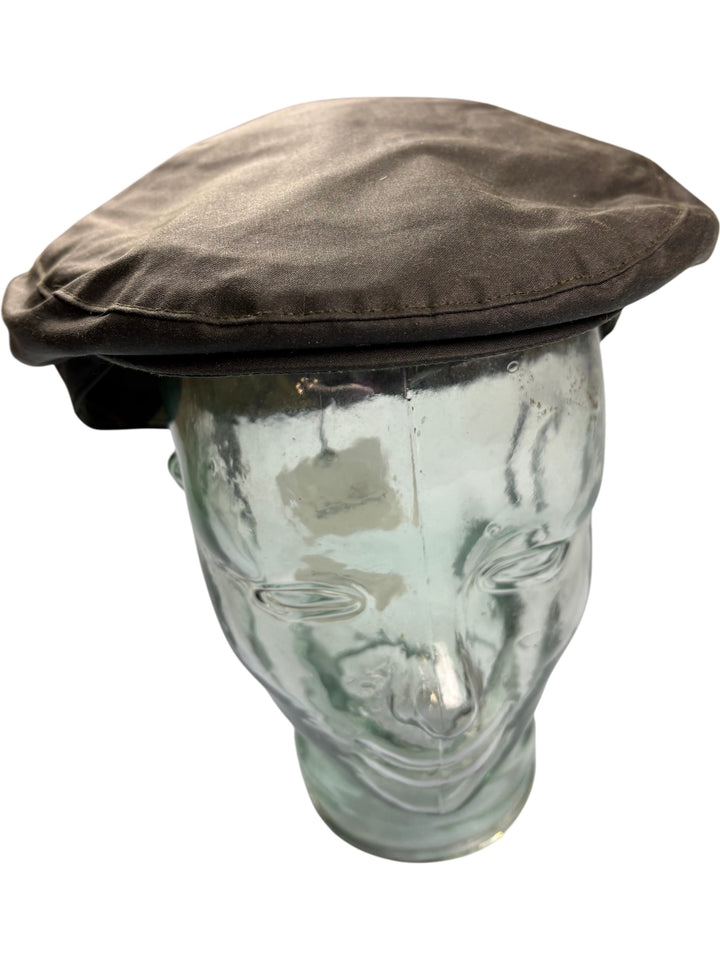 Barbour Waxed Cotton Flat Cap - Think Vintage ltd
