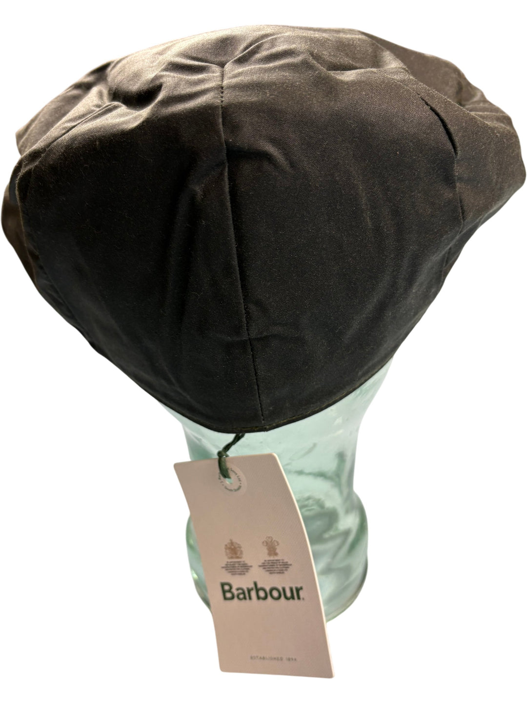 Barbour Waxed Cotton Flat Cap - Think Vintage ltd