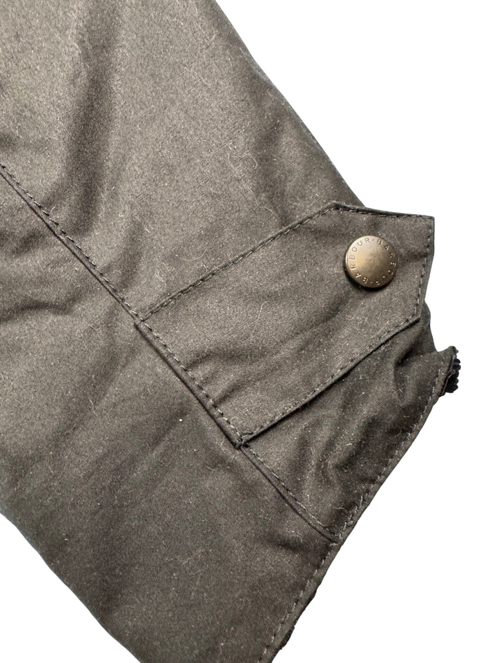 Barbour Waxed Cotton Jacket - L - Think Vintage