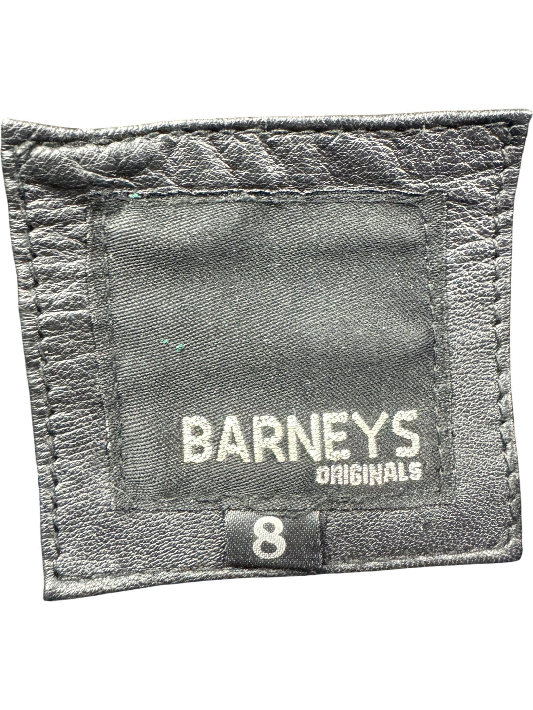 Barneys Originals Leather Bomber Jacket - S - Think Vintage ltd