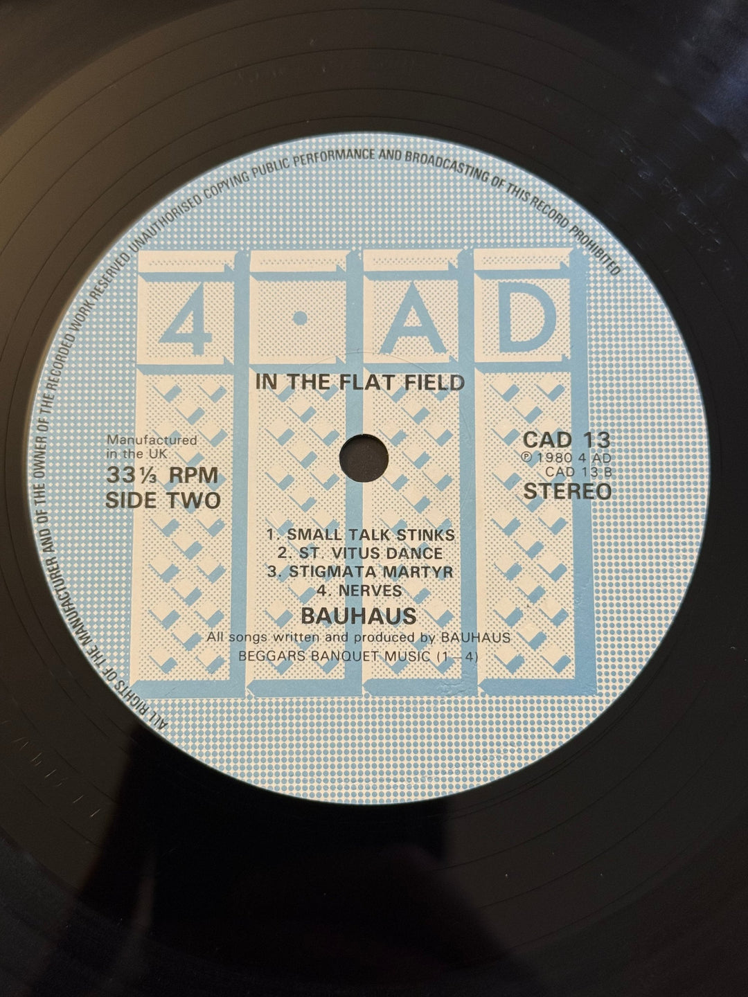 Bauhaus In The Flat Field Vinyl Record - Think Vintage Online Ltd