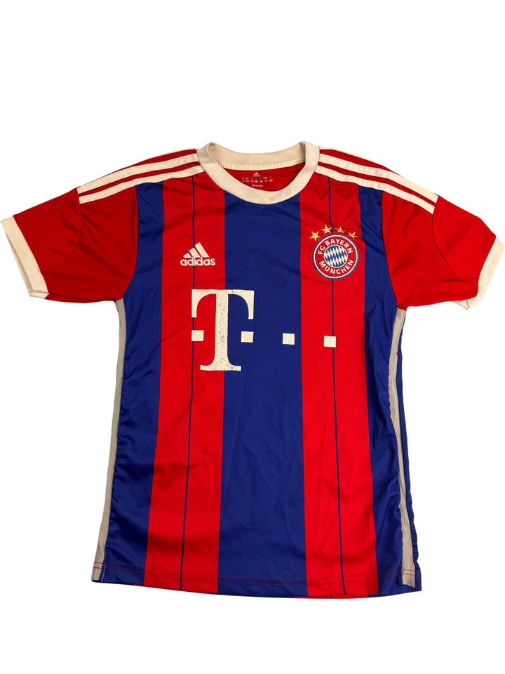 Bayern Munich Soccer Jersey Adidas Red Blue - Think Vintage
