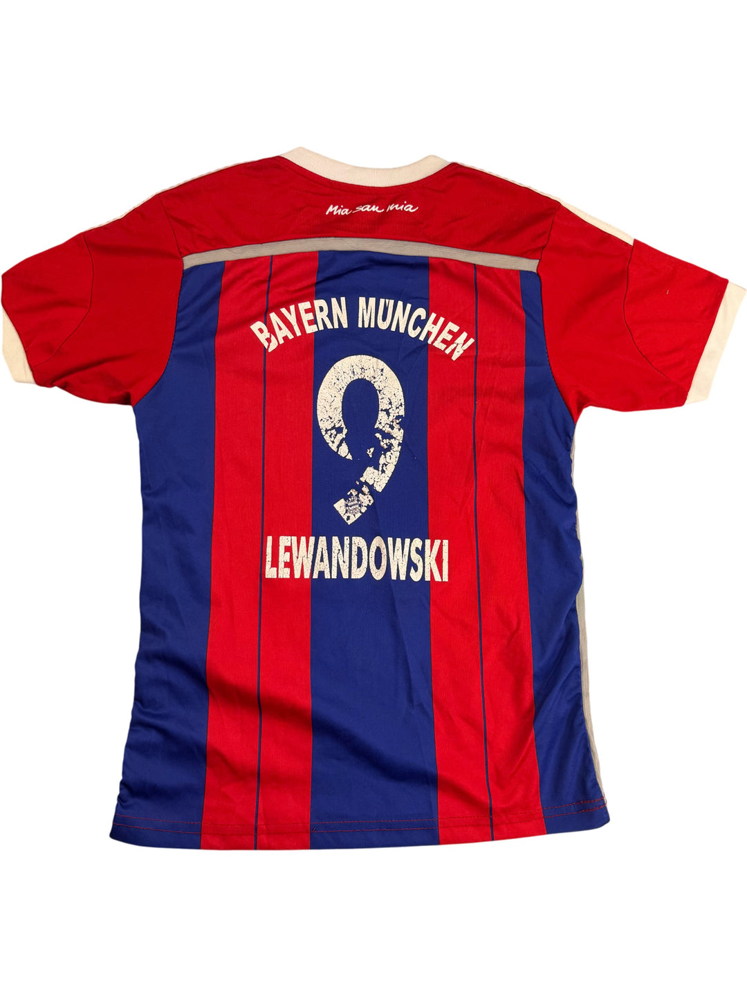 Bayern Munich Soccer Jersey Adidas Red Blue - Think Vintage ltd