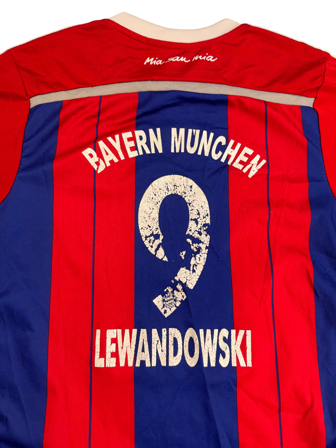 Bayern Munich Soccer Jersey Adidas Red Blue - Think Vintage ltd