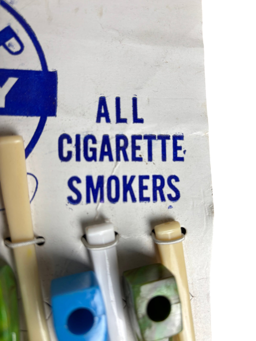 Be-Bop Novelty Pipe Cigarette Holders Set Colourful Retro Design - Think Vintage