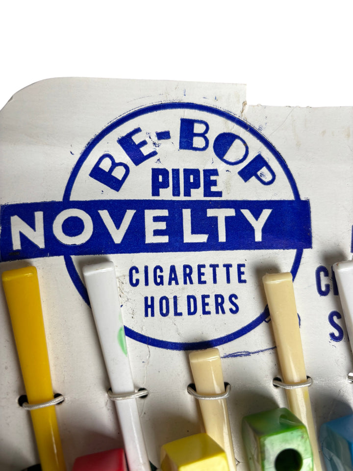 Be-Bop Novelty Pipe Cigarette Holders Set Colourful Retro Design - Think Vintage ltd