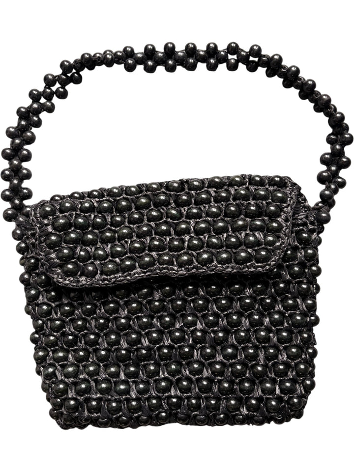 Beaded Black Handbag