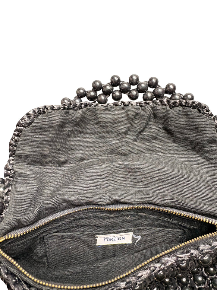Beaded Black Handbag