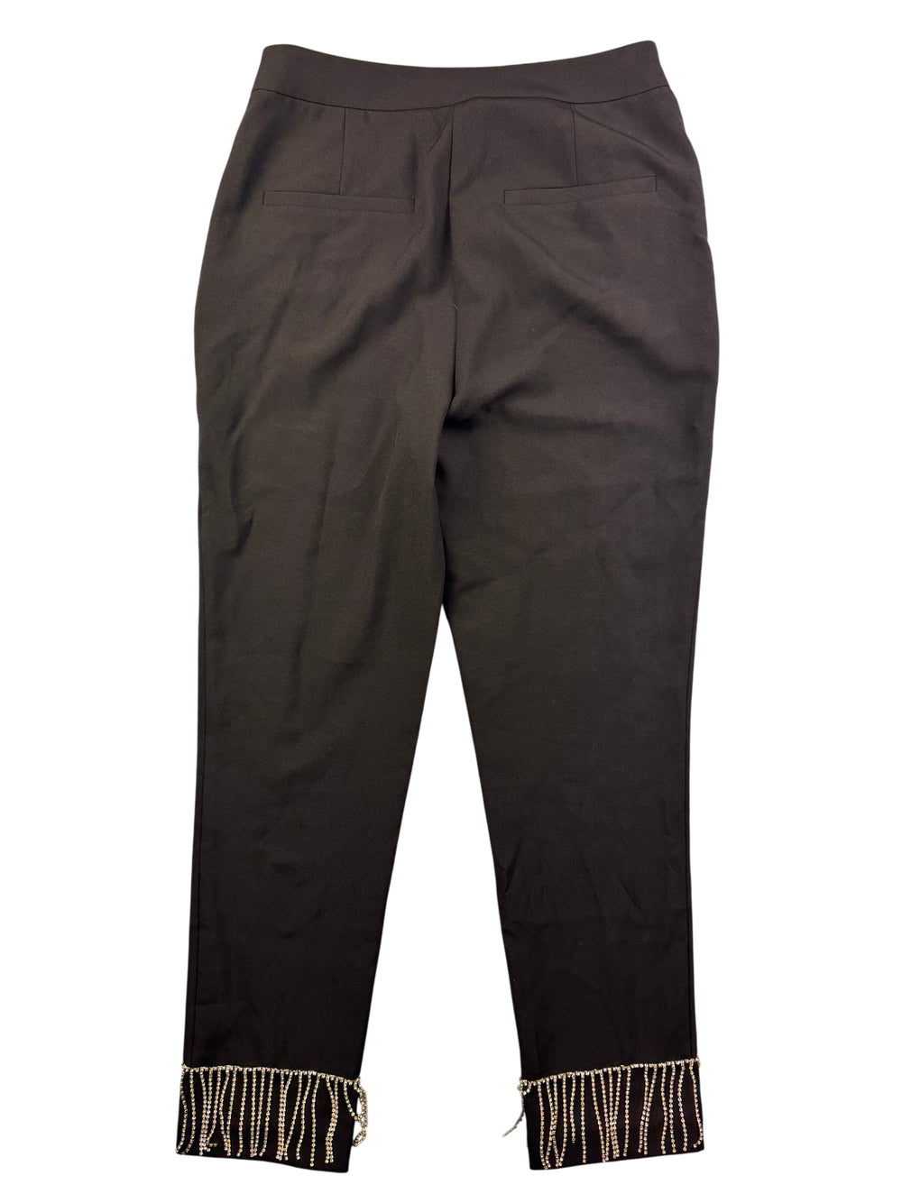 Beaded Hem Tailored Trousers - W30 - Think Vintage Online Ltd