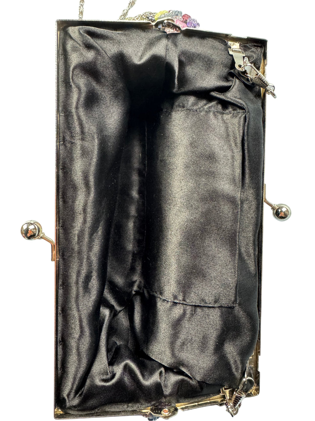 Beaded Multicolor Clutch Bag with Chain Strap - Think Vintage Online Ltd