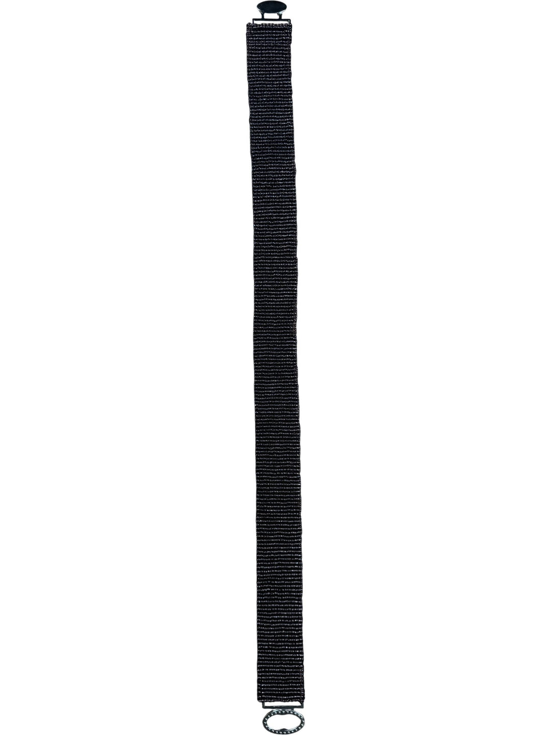 Beaded Purple Belt with Decorative Buckle - W32+