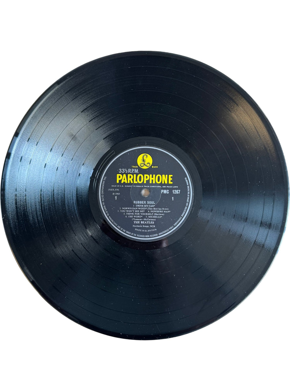 Beatles Rubber Soul Vinyl Record - Fair - Think Vintage ltd