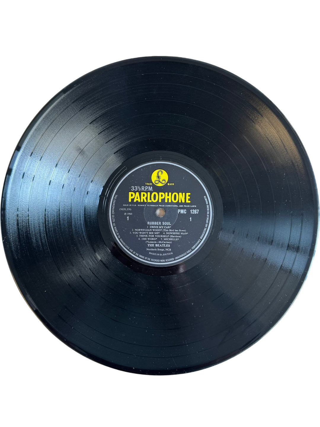 Beatles Rubber Soul Vinyl Record - Fair - Think Vintage ltd