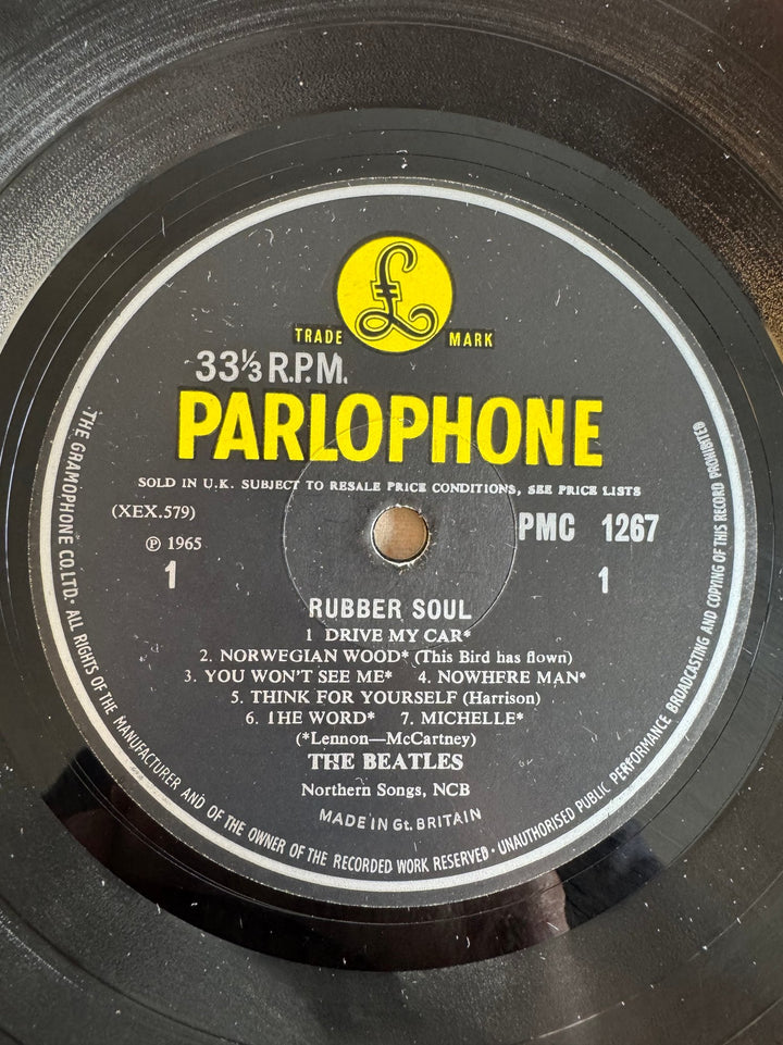 Beatles Rubber Soul Vinyl Record - Fair - Think Vintage ltd