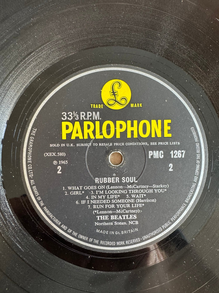 Beatles Rubber Soul Vinyl Record - Fair - Think Vintage ltd