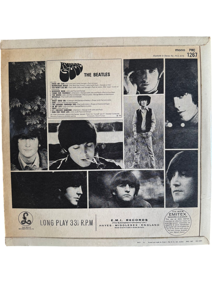 Beatles Rubber Soul Vinyl Record - Fair - Think Vintage ltd