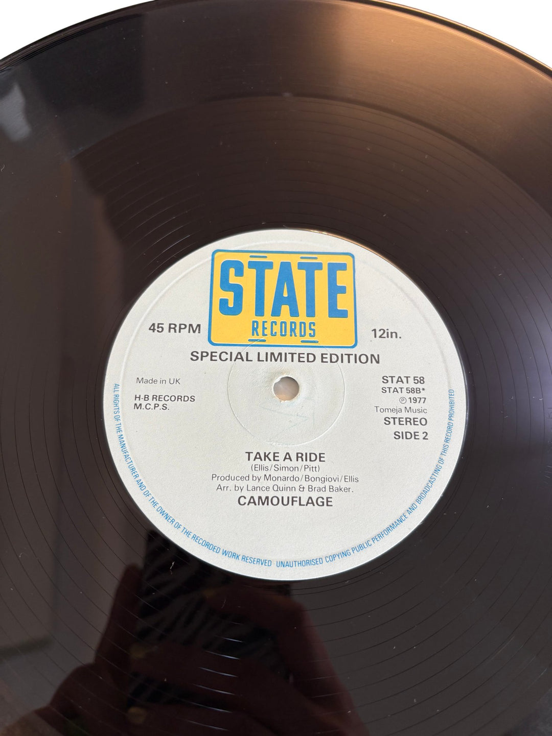 Bee Sting Camouflage Vinyl Record - Near Mint - Think Vintage ltd