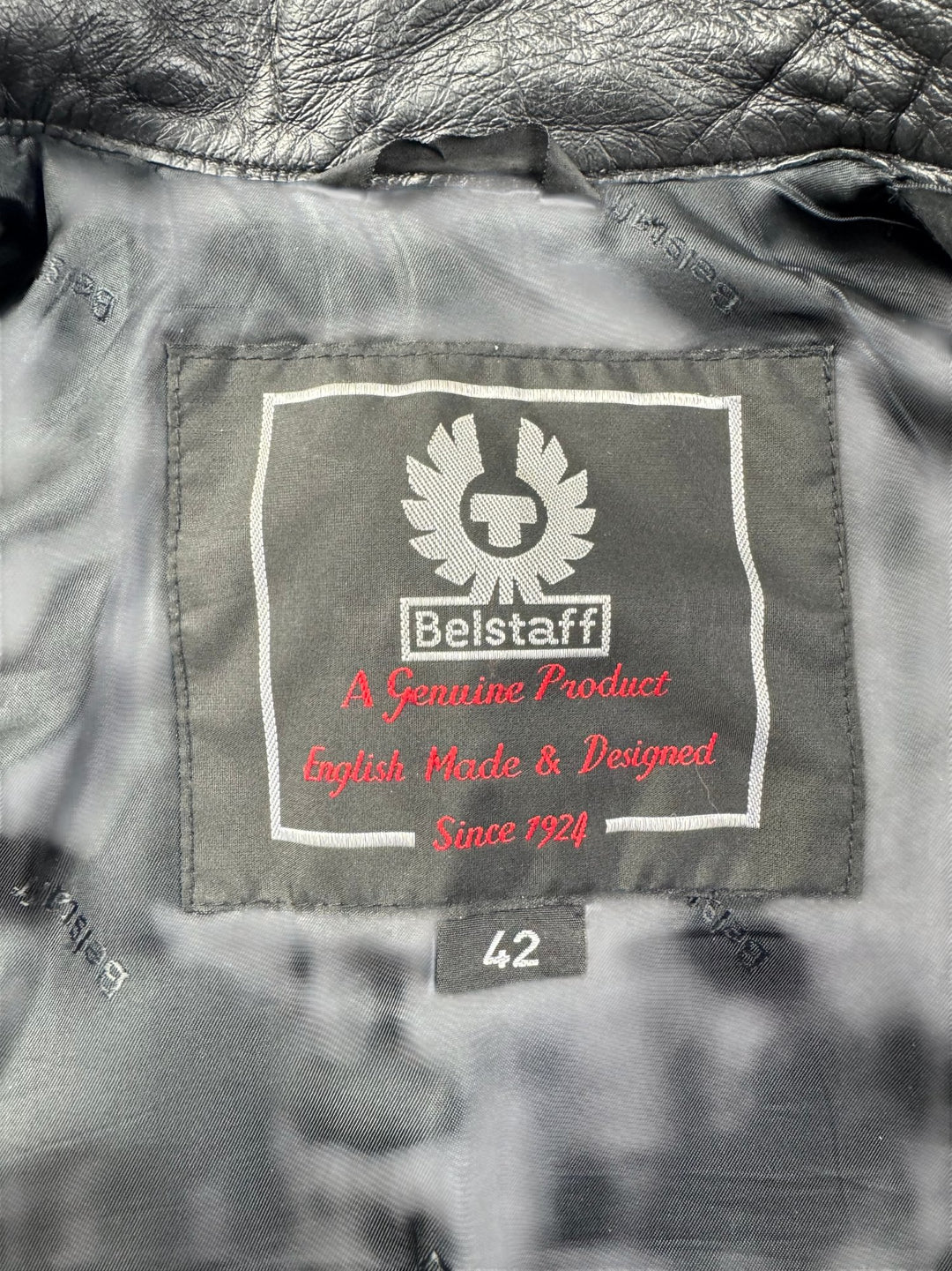 Belstaff Black Leather and Fabric Motorcycle Jacket - S - Think Vintage ltd